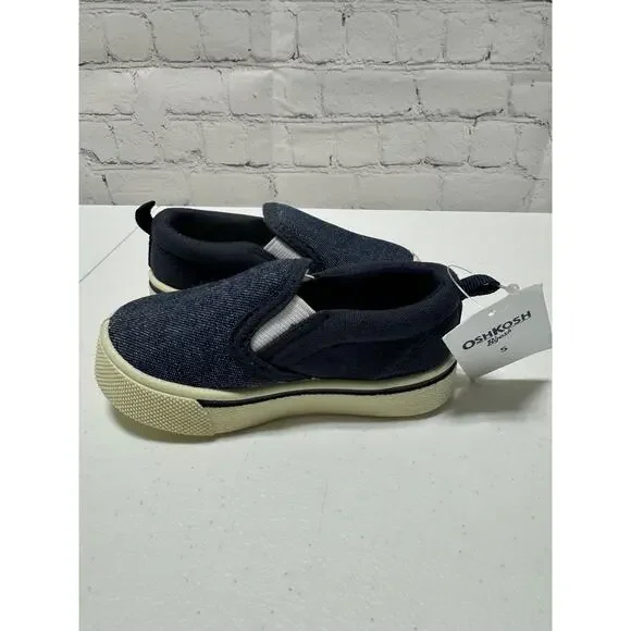 OshKosh B’gosh Toddler/baby Boys Canvas Slip-On Sneakers Blue Size 5 - Picture 10 of 10